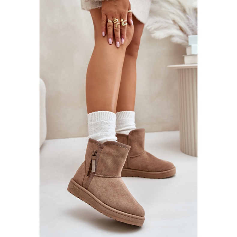 Botas de neve femininas Big Star OO274A165 bege 2