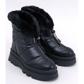 Botas de neve pretas Tavaris com pele preto 1