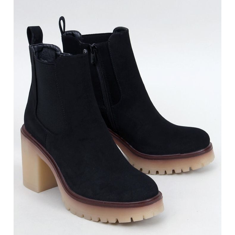 Botas pretas Mattis de salto largo com protetor preto 1 Botas pretas Mattis de salto largo com protetor preto 1