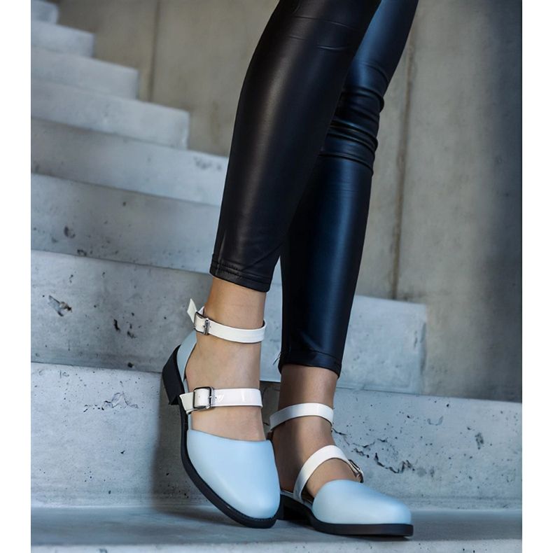 Sapatilhas azuis com fivela Josiane azul 2