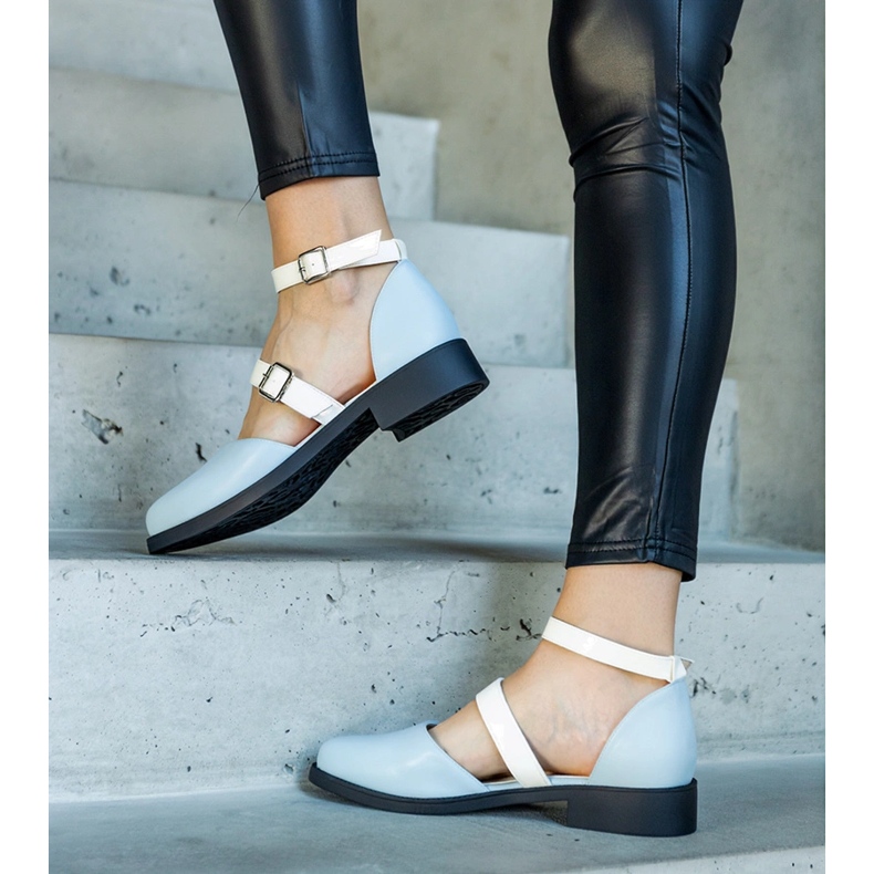 Sapatilhas azuis com fivela Josiane azul 1