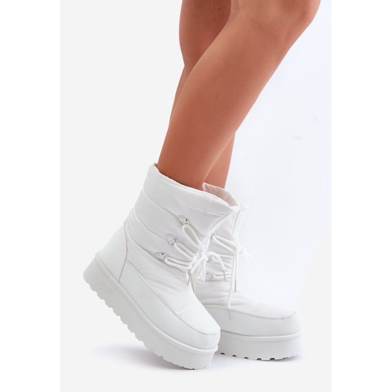Botas de neve com plataforma e zíper Big Star OO274886 branco 1 Botas de neve com plataforma e zíper Big Star OO274886 branco 1