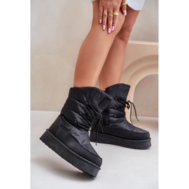 Botas de neve com plataforma e zíper Big Star OO274884 pretas preto 2 Botas de neve com plataforma e zíper Big Star OO274884 pretas preto 2