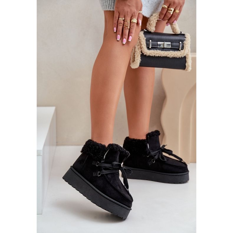 Botas femininas de neve com plataforma e pele, Branek Black Ciabellae preto 2 Botas femininas de neve com plataforma e pele, Branek Black Ciabellae preto 2