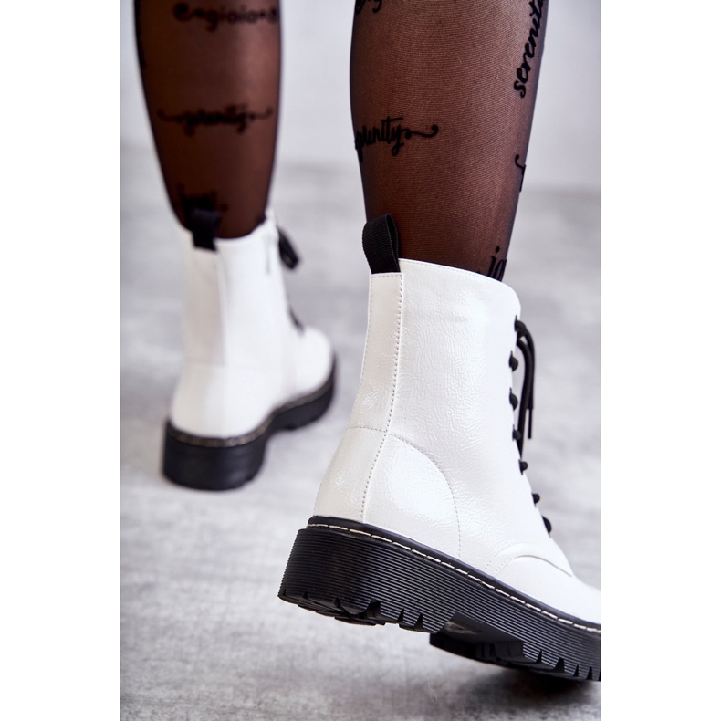 S.Barski Botas Femininas Branco Kognito 4