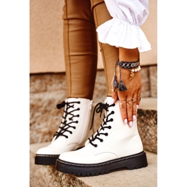 S.Barski Botas Femininas Branco Kognito 1