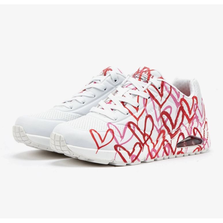 Sapatos Skechers X Jgoldcrown Uno-Spread The Love W 155507-WRPK branco 1