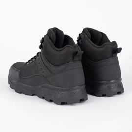 Vico Botas de trekking isoladas para homem negro preto 1