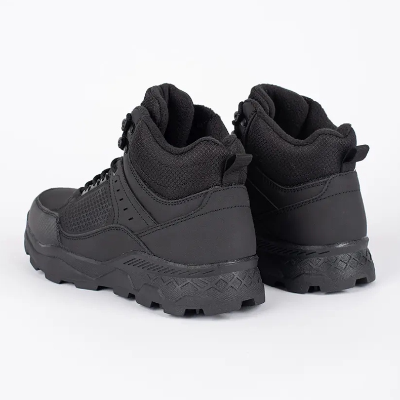 Vico Botas de trekking isoladas para homem negro preto 1
