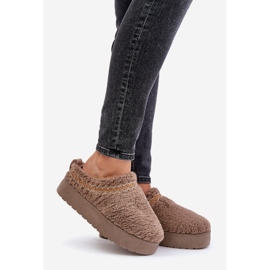 Botas de neve com plataforma e pele, tipo pele de carneiro, Mesirra bege escuro 1