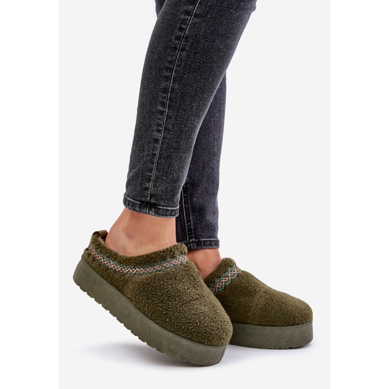 Botas de neve com plataforma e pele, tipo pele de carneiro, Mesirra verde escuro 1 Botas de neve com plataforma e pele, tipo pele de carneiro, Mesirra verde escuro 1