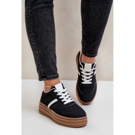 Tênis feminino plataforma preto Dravinnia 2