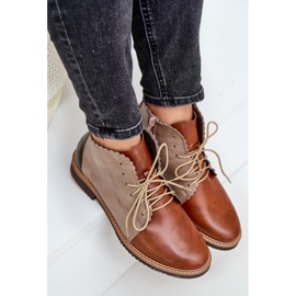 S.Barski Botas rasas de couro com isolamento Moreto marrom castanho 2