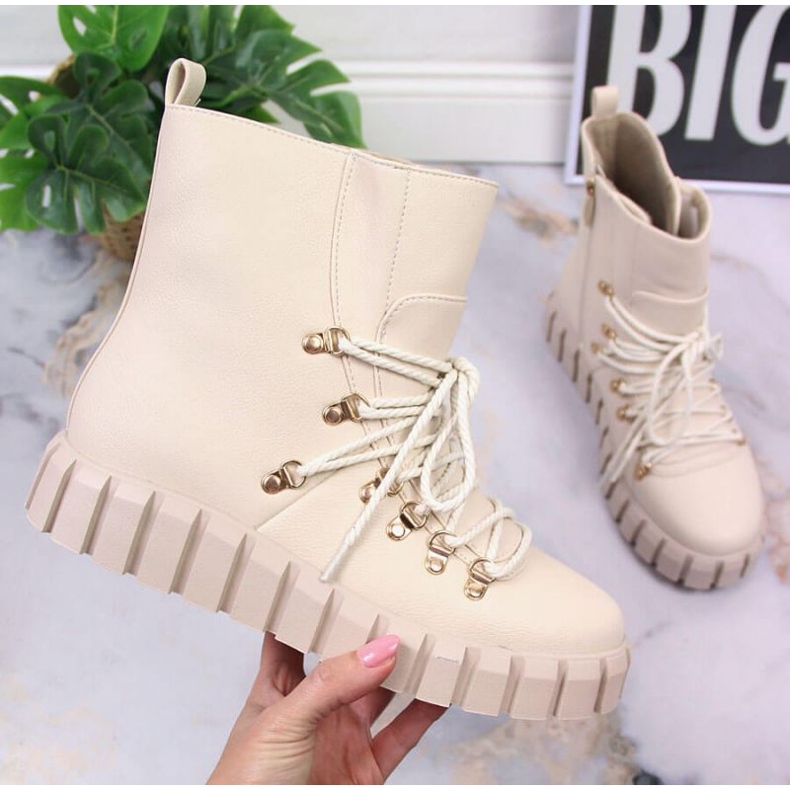 Botas de plataforma isoladas Potocki W WOL108B bege 1