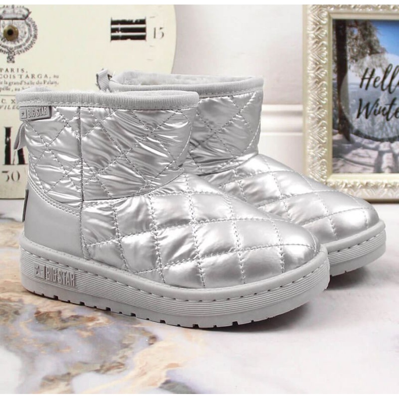 Botas de neve com isolamento acolchoado Big Star INT1793A prata 1