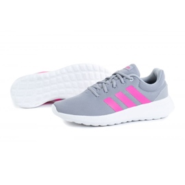 Tênis Adidas Lite Racer Cln 2.0 K GZ7732 rosa cinza 1