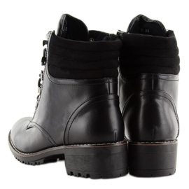 Caçadores com cadarços pretos K-3 pretos 2