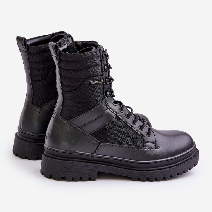 Botas isoladas masculinas de couro Big Star OO174164 pretas preto 2