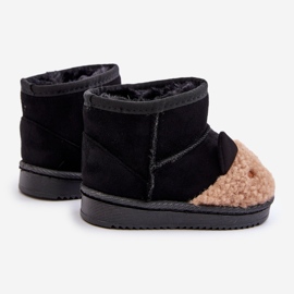 Botas de neve infantis com isolamento Lamy Black Esandira preto 2