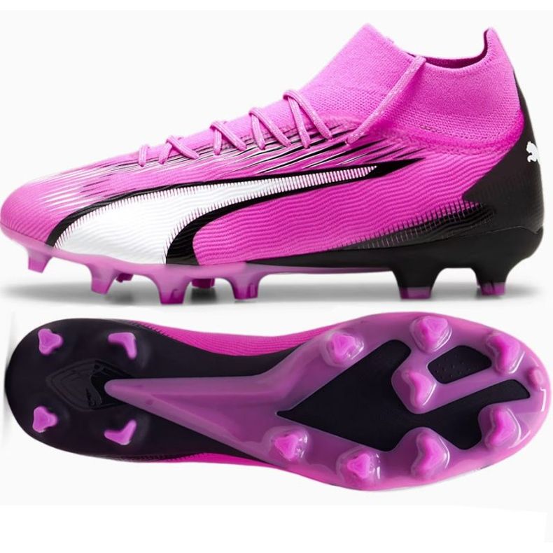 Tênis Puma Ultra Pro FG/AG M 107750 01 rosa 1