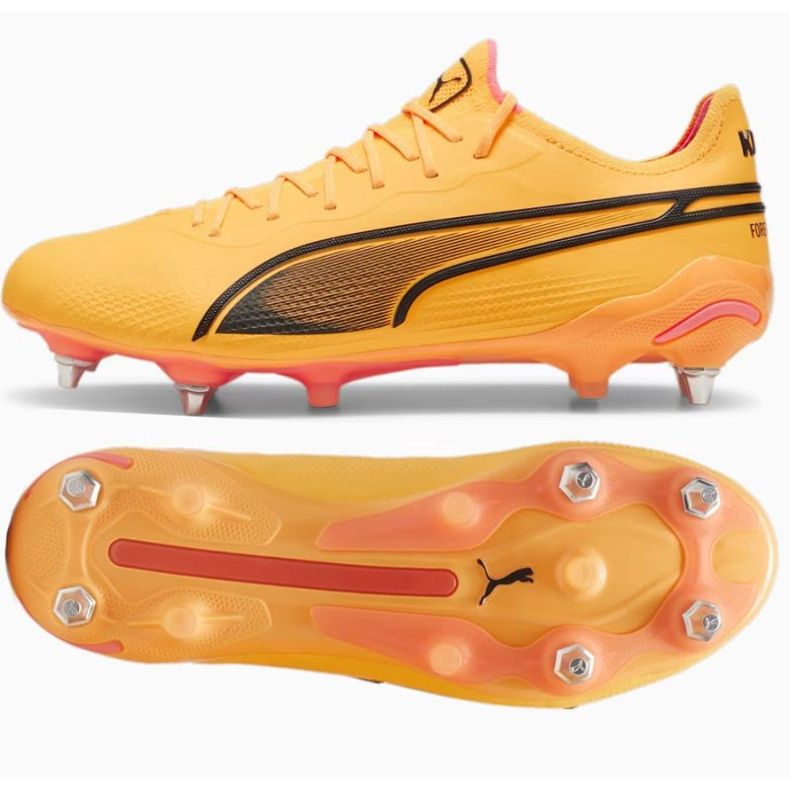 Sapatos Puma King Ultimate MxSG 107562 04 laranja 1