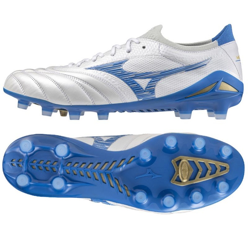 Sapatos Mizuno Morelia Neo Iv Beta Japão Fg P1GA244025 branco 1
