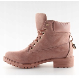 Botas de madeira para mulheres pretas e rosa AT-0623-L rosa 1 Botas de madeira para mulheres pretas e rosa AT-0623-L rosa 1