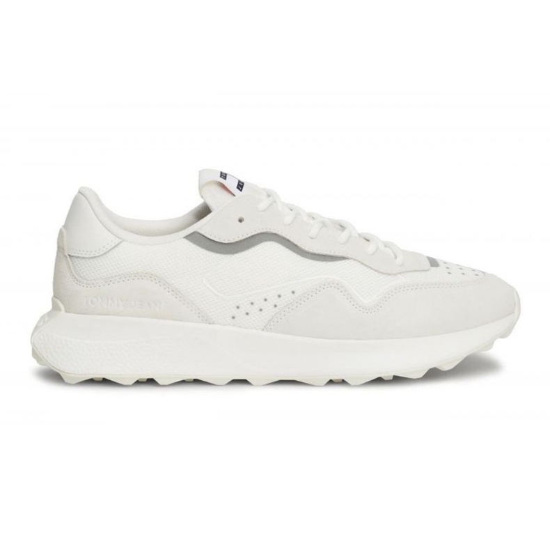 Sapatos Tommy Hilfiger Runner Mix Meterial M EM0EM01381YBL branco 1