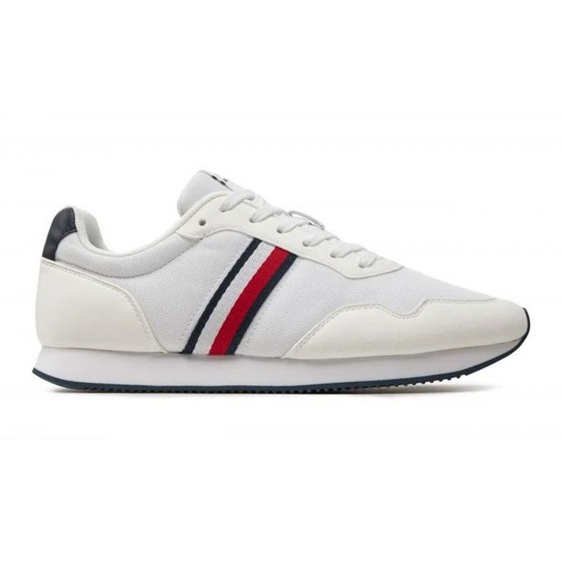 Sapatos Tommy Hilfiger Lo Runner Mix M FM0FM04958YBS branco 1