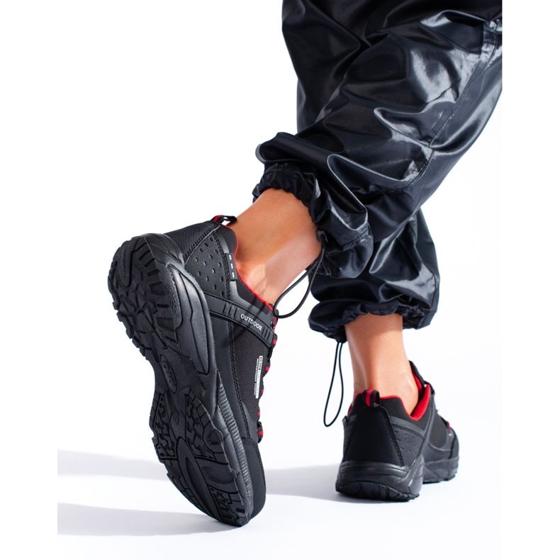 Calçado de trekking feminino SOFTSHELL Outdoor DK 1096 preto 2