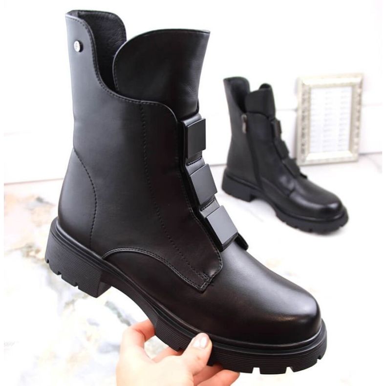 Filippo W PAW492 botas com zíper isolado, pretas preto 2