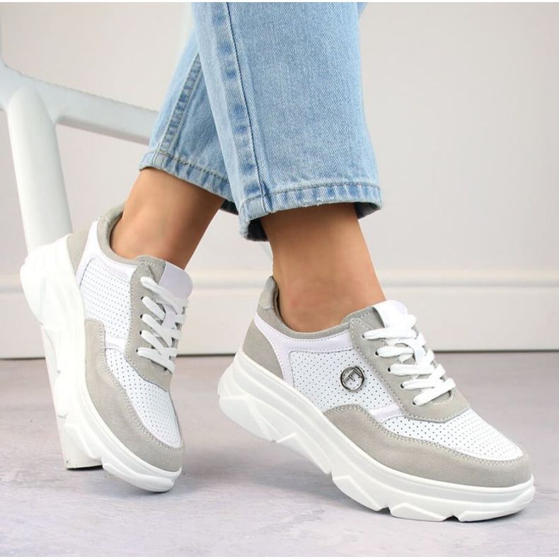 Filippo W PAW531A calçado esportivo de couro, branco 2