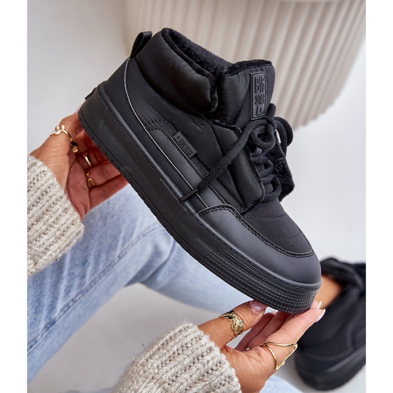 Tênis isolado feminino Big Star OO274A530 preto 3