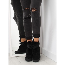 Tênis com pelo preto 3123 preto 2