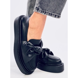 Mocassins com laço Stark Black preto 1