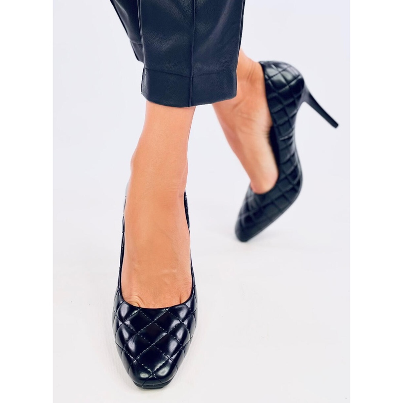 Salto alto feminino acolchoado Modi Black preto 2