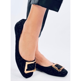 Sapatilhas pretas com fivela Ells preto 2