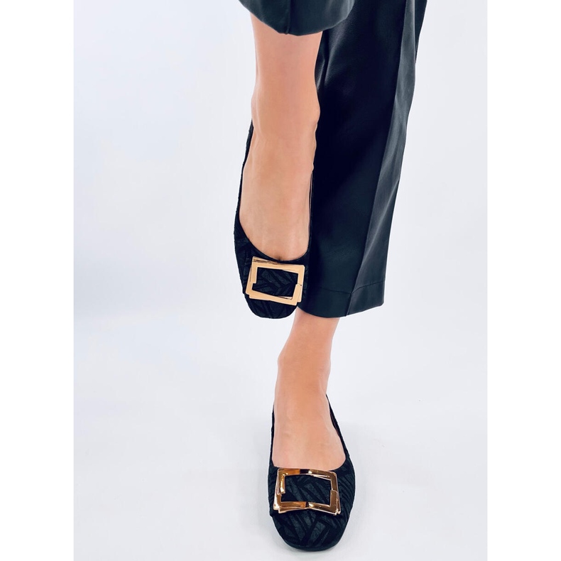 Sapatilhas pretas com fivela Ells preto 1