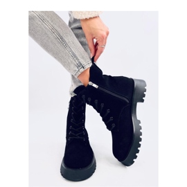 Franti Bota Chelsea preta com cadarço - Inello preto 2 Franti Bota Chelsea preta com cadarço - Inello preto 2