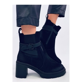 Botins confortáveis ​​de salto alto Tanish Black - Inello. preto 2