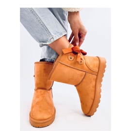 Botas de neve Emus com laços de camelo castanho 2