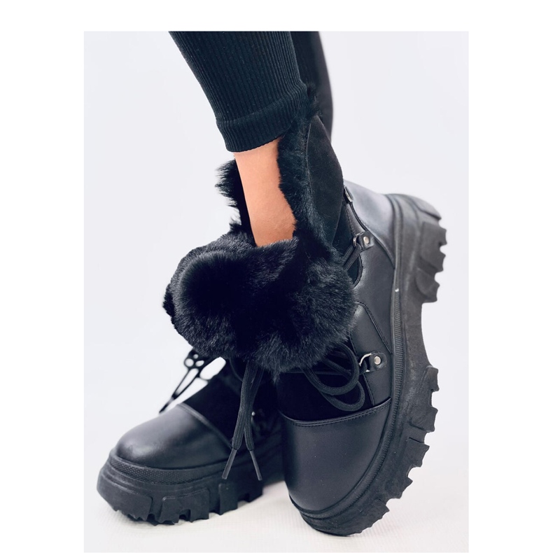 Botas de neve para mulheres negras preto 2