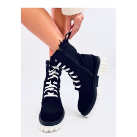 Botins em lona com protetor preto 1 Botins em lona com protetor preto 1