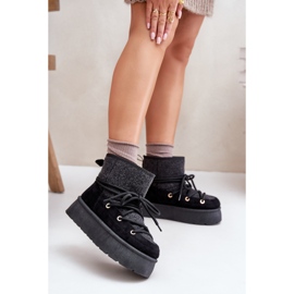 Botas de neve modelo HY868 pretas preto 1