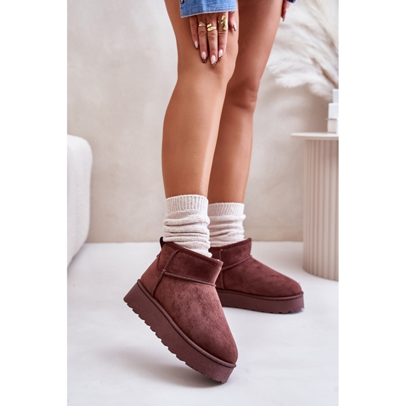 Botas de neve Modelo 20216-4H Castanho Escuro 1 Botas de neve Modelo 20216-4H Castanho Escuro 1