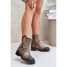 Botins Zazoo 60480 Marrom/Cinza castanho 1