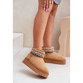 Botas de neve camelo modelo 20226-4B marrom 1