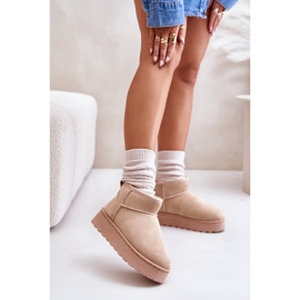 Botas de neve Modelo 20216-4C Bege 1