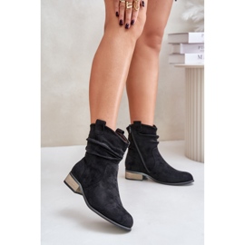 Botas Modelo 24BT02-3046 Pretas preto 1