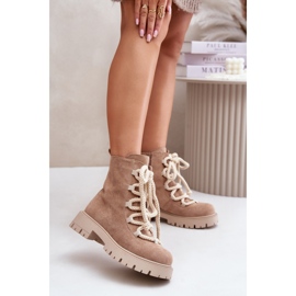 Botas Modelo NS539P Bege 1 Botas Modelo NS539P Bege 1